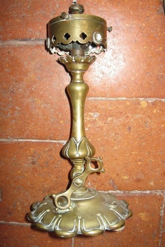 Ancien pied lampe - pied,