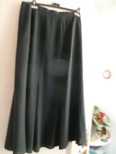 JUPE LONGUE NOIRE A GODETS  MARQUE WEINBERG TAILLE 46  tbe