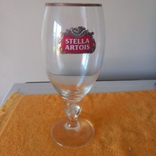 Verre 50cl bière Stella Artois logo sur le pied