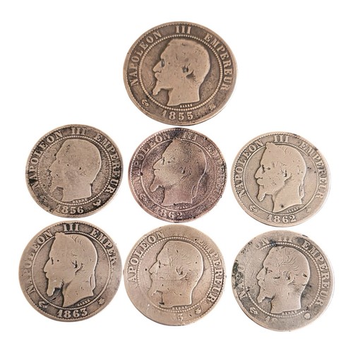 Lot pièces napoléon iii - lot, 7