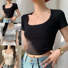 T-shirt crop top femme été