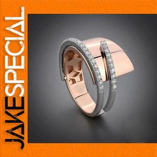 JakeSpecial – Vintage Rose Gold Geometric Ring for Women