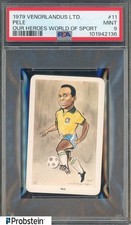 1979 Venorlandus Ltd Our Heroes World Of Sport Soccer #11 Pele PSA 9 MINT