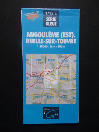 Carte ign série - §, bleue