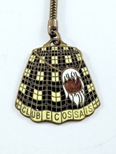 KEYRING - LE KILT Club Scots 1960s - Enameled Metal, Vintage Paris -