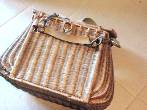 Antique fishing creel - fishing,
