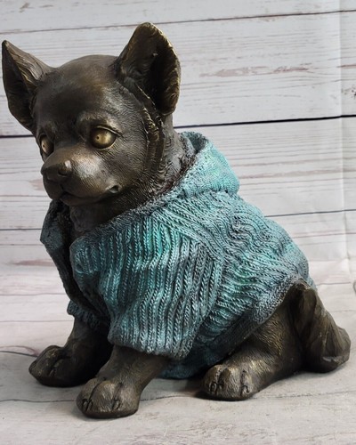 Bronze durable chiot - bronze, sculpture
