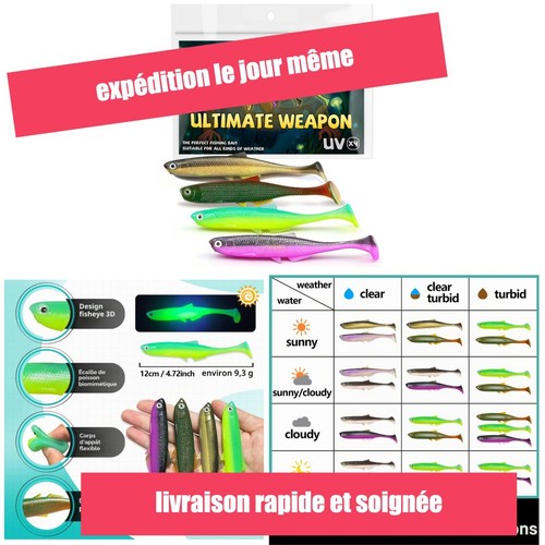 Leurres souples brochet cm - leurres, 12