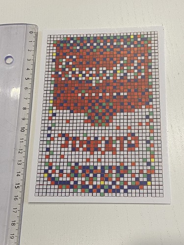 Invader rubik cubist mima - rubik,
