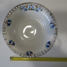 PLAT ROND PORCELAINE CHODZIEZ 25 CM LUBIANA 650GR BORDURE OR POLOGNE