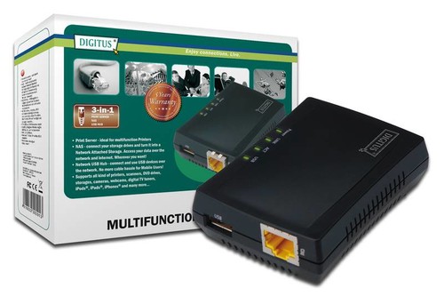 Digitus port printserver nas - 1-port,