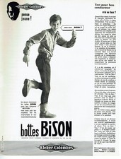 1964 Advertising 0922 Bison Western Boots Kléber-Dove Doughnut