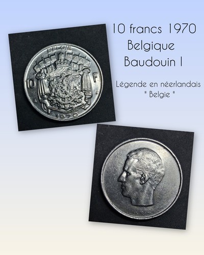 Piece belgique francs 1970 - piece,