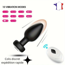 Plug Anal Vibrant Sextoy Femme Homme 10 Modes De Vibrations USB Télécommande