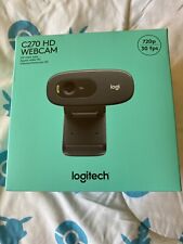 Logitech C270 HD Webcam 720p Widescreen Web Camera Video Call