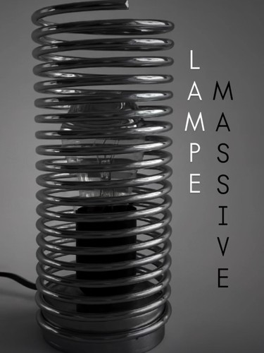 Lampe space age ressort - age,