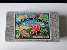 Ancienne boîte de jeu de société LE COCHON QUI RIT à 6 joueurs 100 % complet