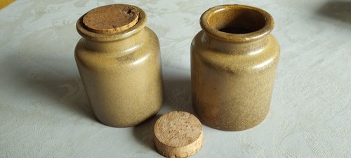 Lot pots grès avec - pots,