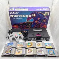 Nintendo 64 Console Black Box Controller Bundle Games N64 Made in Japan Tested