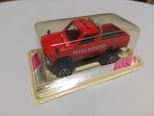 RARE Vintage Majorette Toyota Pick Up Hilux 4x4 MIKI House Red 1:56