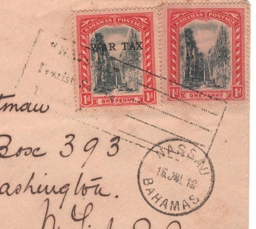 Bahamas ww1 cover - cover, tax*