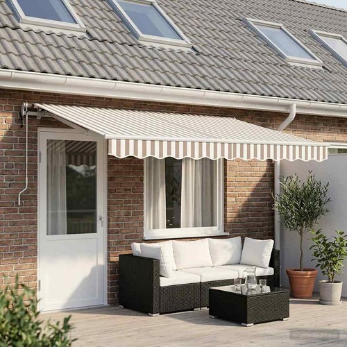 Auvent rétractable tissu - rétractable, et