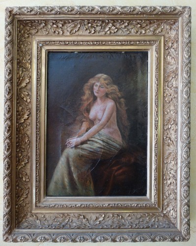 Solitude huile sur toile - huile,