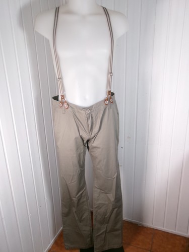 Salopette chino coton - , kaki