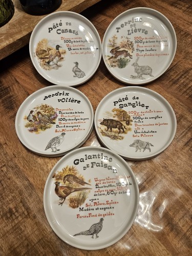 Assiettes terrine pâté - a,