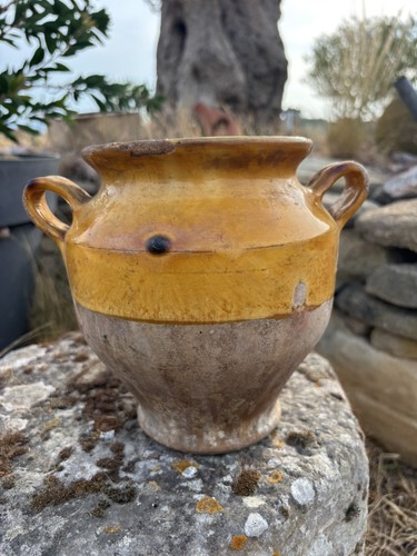 Ancien pot graisse confit - graisse,
