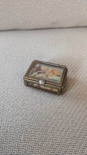 Petite boîte verre - , miroir