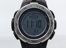Montre solaire numérique Casio Pro Trek PRW-3100 argent noir pour hommes