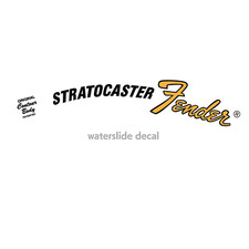 Autocollant gaucher Stratocaster années 70 tête de coulisse garde-boue NEUF n...