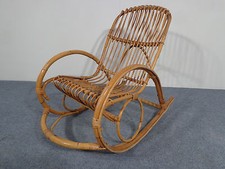 Fauteuil Cocktail En Bambou Rattan Pour Enfant Années 50