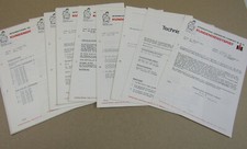 IHC Case Tractors 1255 1455 433-844 743 Engines Customer Service Letters Collection