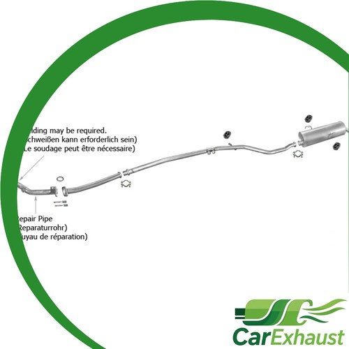 Ligne pot échappement pour - pot,