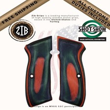 Poignées de pistolet en bois