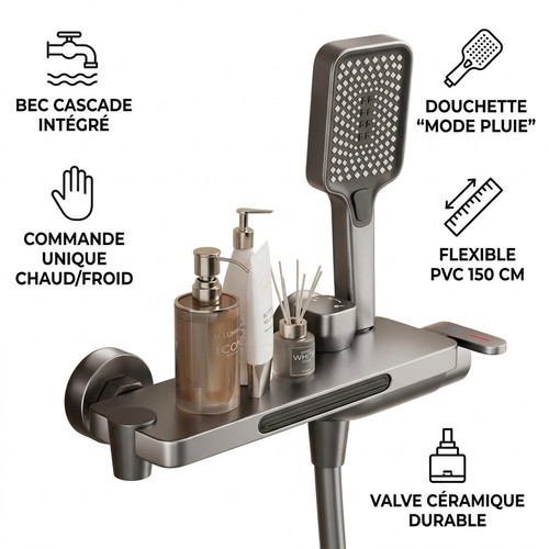 Robinet baignoire cascade - robinet,