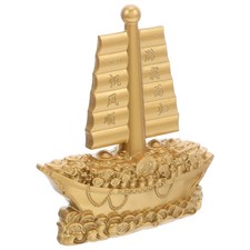  Sculpture de voilier en or : décoration nautique de table – Sculpture de bateau