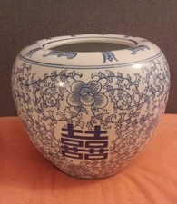 Vase Chinois porcelaine  bleu