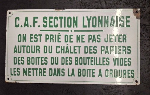 Ancienne plaque émaillée - plaque,