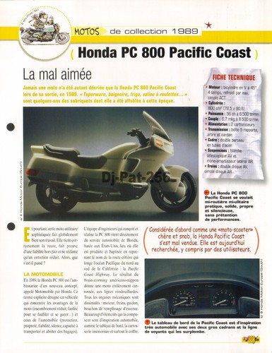 Fiche moto honda pc 800 - :,