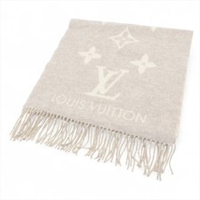 Louis Vuitton M71126 Echarpe Reykjavik AB0198 Scarf Cashmere Gray x ivory