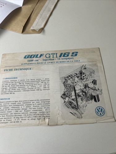 Notice origine volkswagen - notice, d