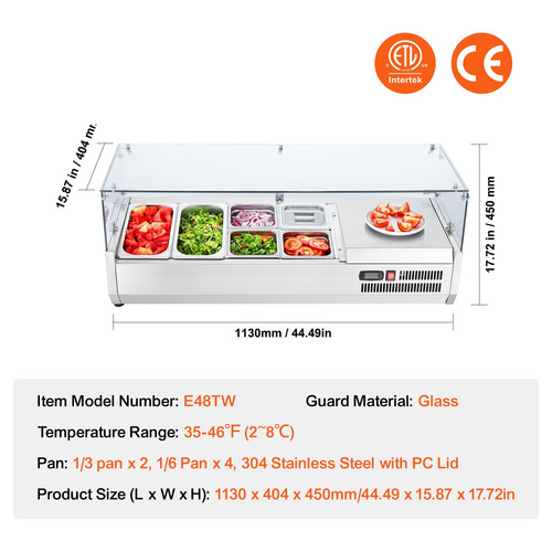 Saladette réfrigérée - réfrigérée, À