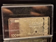 Silver bar 54 g 925 silver 100 euro note motif