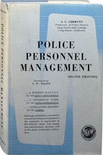 A C Germann / Police Personnel Management 1963