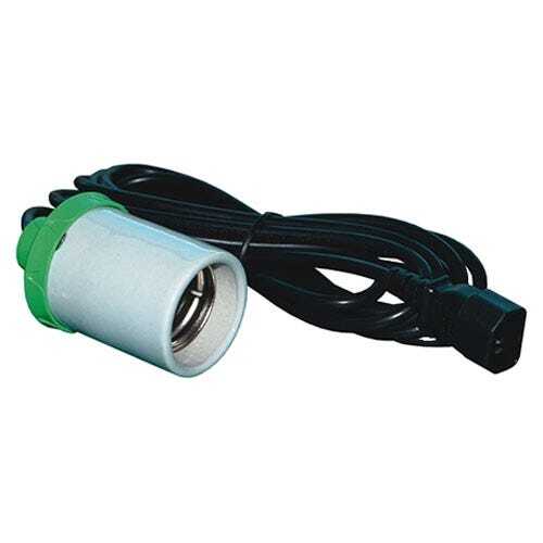 Douille e40 cable de - douille, +