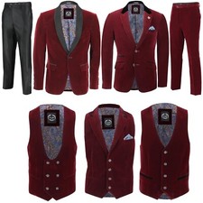Hommes Bordeaux Velours
