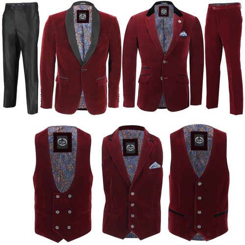 Hommes bordeaux velours - hommes,
